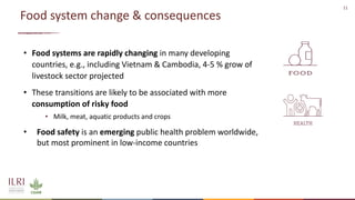 Safer food for traditional markets from a One health perspective