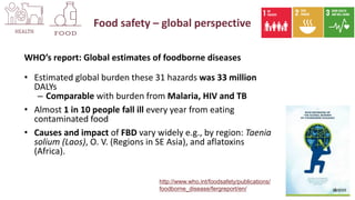 Safer food for traditional markets from a One health perspective