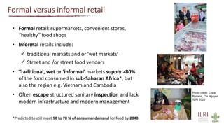 Safer food for traditional markets from a One health perspective