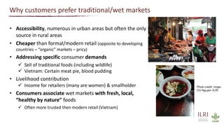 Safer food for traditional markets from a One health perspective