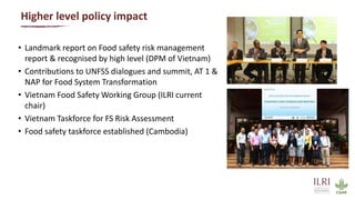 Safer food for traditional markets from a One health perspective