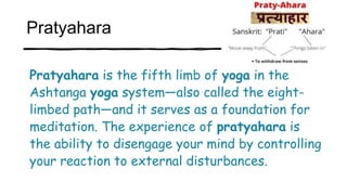 Dharana
Dhāraṇā is the 6th limb Of ashtanga yoga.
Dharana(from Sanskrit धारणा) is translated as
"collection or concentrati...