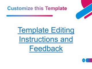 Template Editing
Instructions and
Feedback
12
 