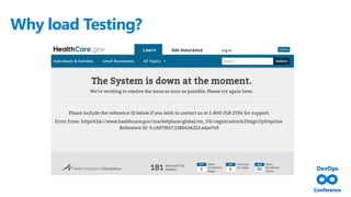 Why load Testing?
 