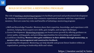 Starting A Mentoring Program Pptx
