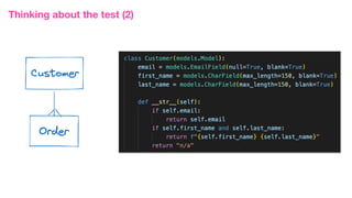 Thinking about the test (2)
 