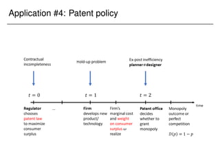 Application #4: Patent policy
 