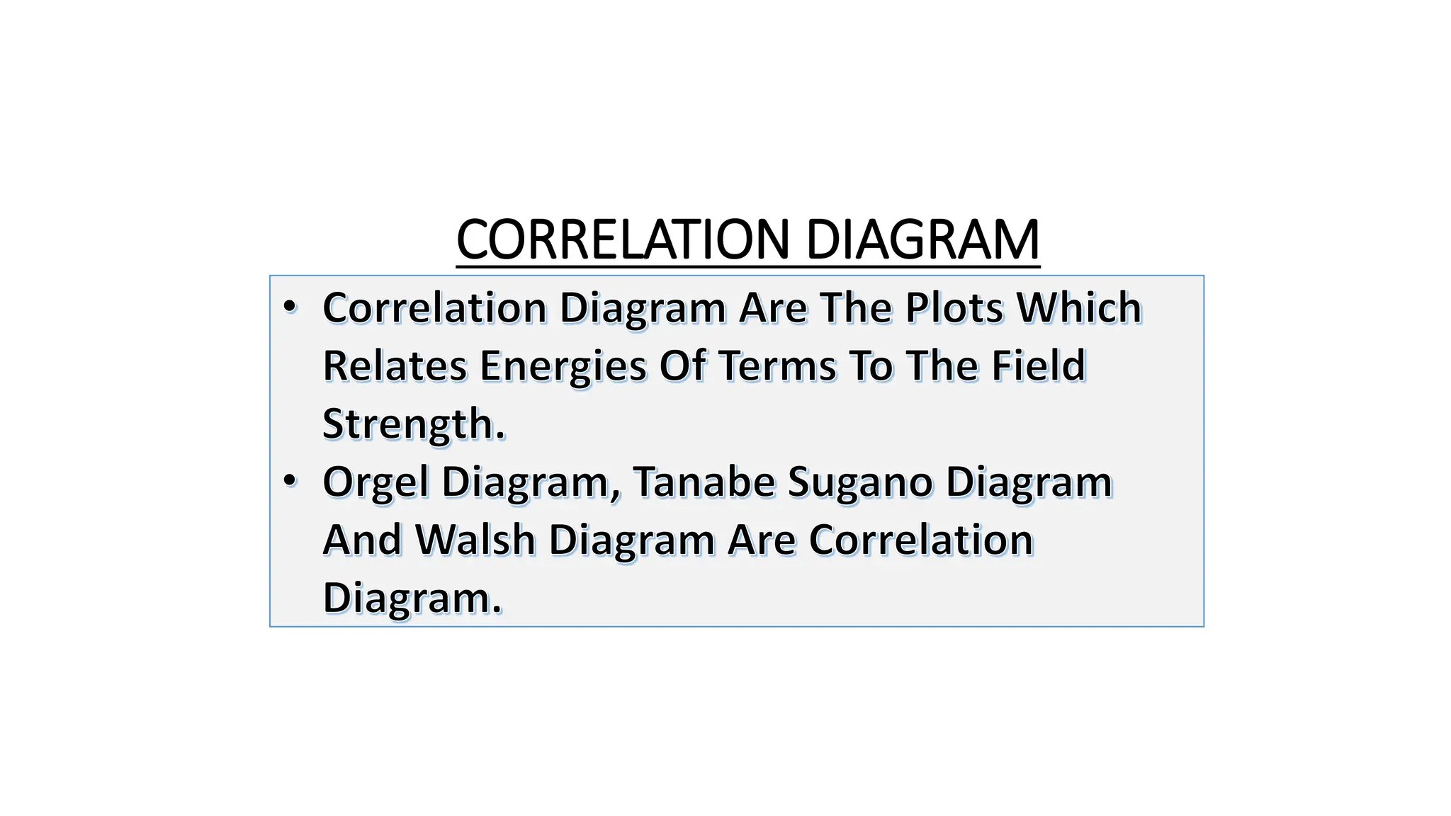 CORRELATION DIAGRAM | PPTX