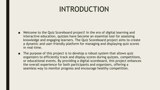Presentation.pptx Computer Science Investigatory Project | PPTX