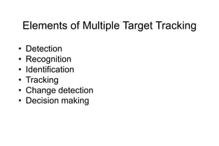 Multi Sensor Data Fusion In Target Tracking | PPT
