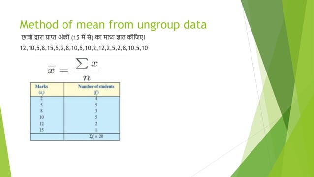 Mean median mode explaination presentation | PPTX