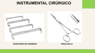 2 0 X X
3 2
INSTRUMENTAL CIRÚRGICO
AFASTADOR DE FARABEUF PINÇA KELLY
 