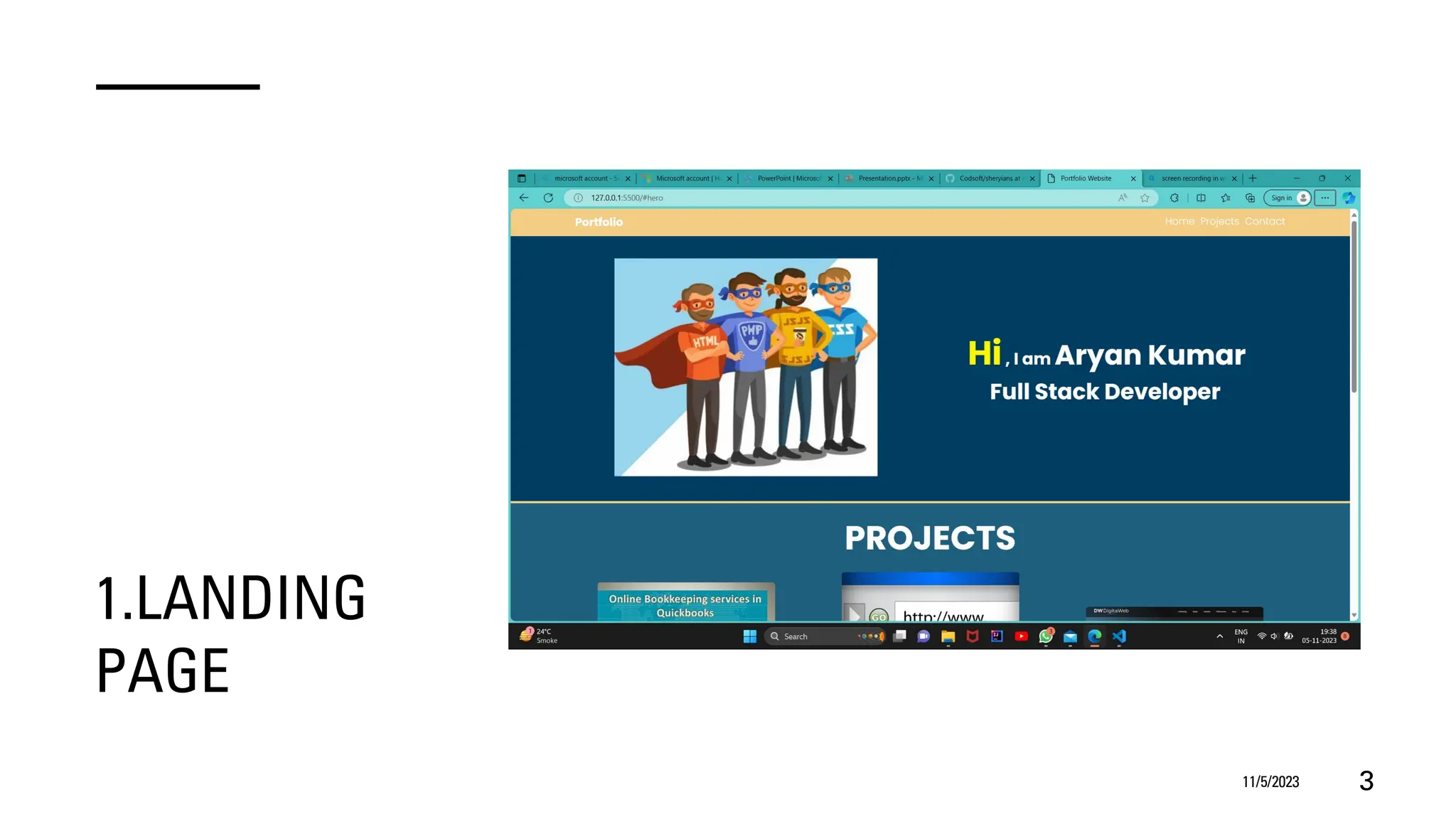 Working of HTML,CSS and JAVASCRIPT with project | PPT
