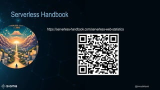 @jimmydahlqvist
Serverless Handbook
https://serverless-handbook.com/serverless-web-statistics
 