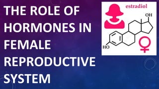 THE ROLE OF
HORMONES IN
FEMALE
REPRODUCTIVE
SYSTEM
 