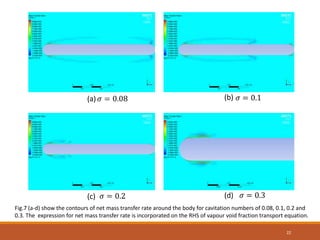 Studies on cavitating two-phase flow over axisymmetric bodies of ...