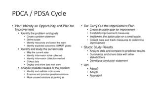 Lean Pdsa List & Explanation of Lean Manufacturing Tools - | PPTX