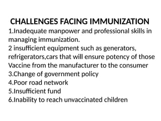 Immunization schedule in nursing mother. | PPTX