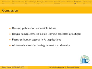 Presentation on Systematic review on artificial intelligence | PDF