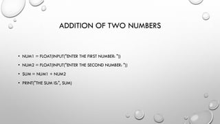 Python learning basicss Presentation.pdf