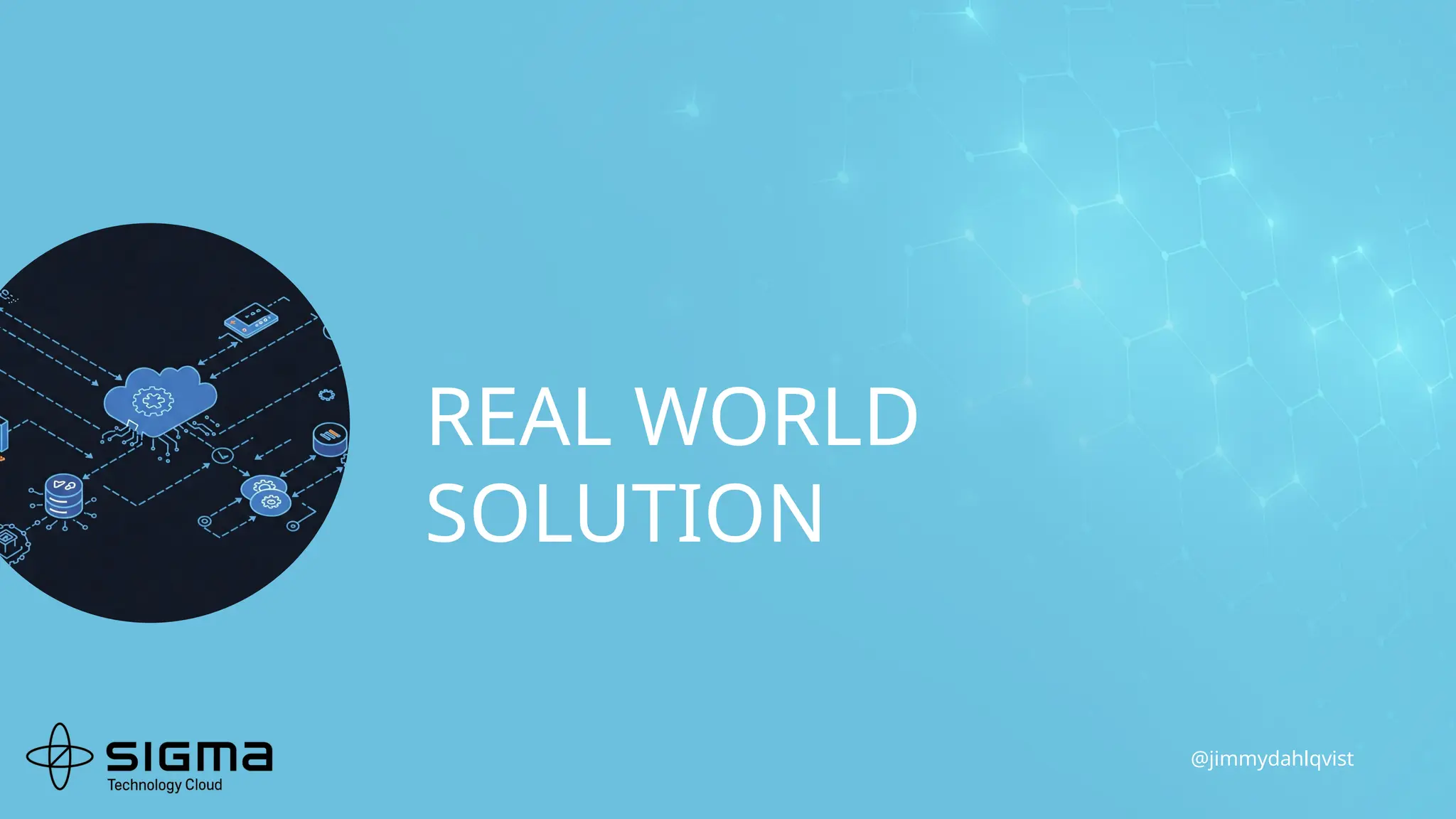 @jimmydahlqvist
REAL WORLD
SOLUTION
 