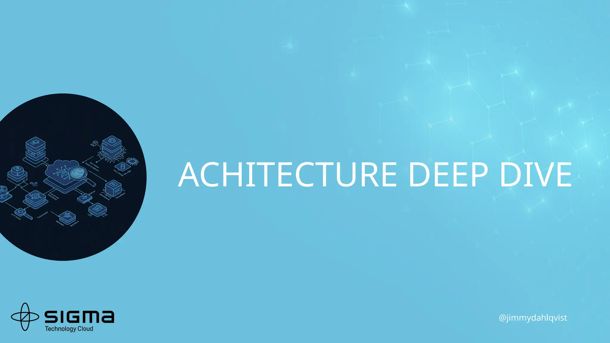 @jimmydahlqvist
ACHITECTURE DEEP DIVE
 