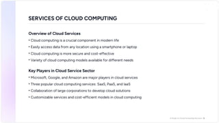 Presentation On Cloud Computing Services Pptx