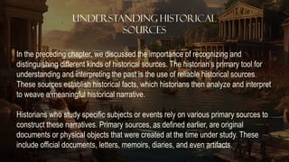 the content and contextual analysis of selected primary sources | PPTX