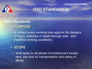 Osh Items presentation to osh manual in the philippines | PPT
