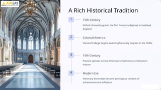 The Art of Recognition: U.S. Honorary Doctorates Explained | PPTX