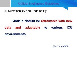 Updatability Artificial Intelligence and mortality prediction in ICU | PPTX