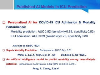 Artificial Intelligence and mortality prediction in ICU | PPTX