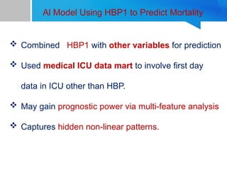 Artificial Intelligence and mortality prediction in ICU | PPTX
