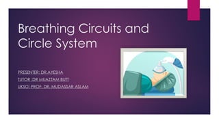 Breathing circuits and circle system for a anesthesized patient | PDF