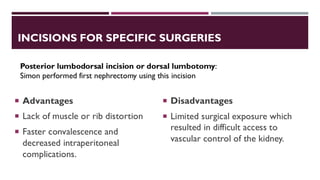 Dorsal Racket Incision Urological Incisions Complete Overview Presentation | PDF