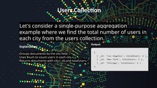Aggregation in MongoDb Details About Some Basic Functions | PPTX