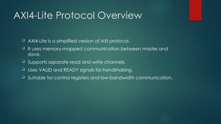 Axi4 Protocol Rresp Design and Analysis of AXI4-Lite Based USART Controller for Efficient ...