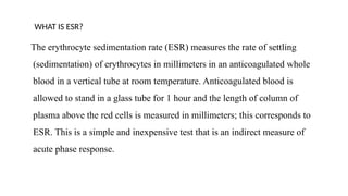 Erythrocyte sedimentation rate reference intervals.pptx