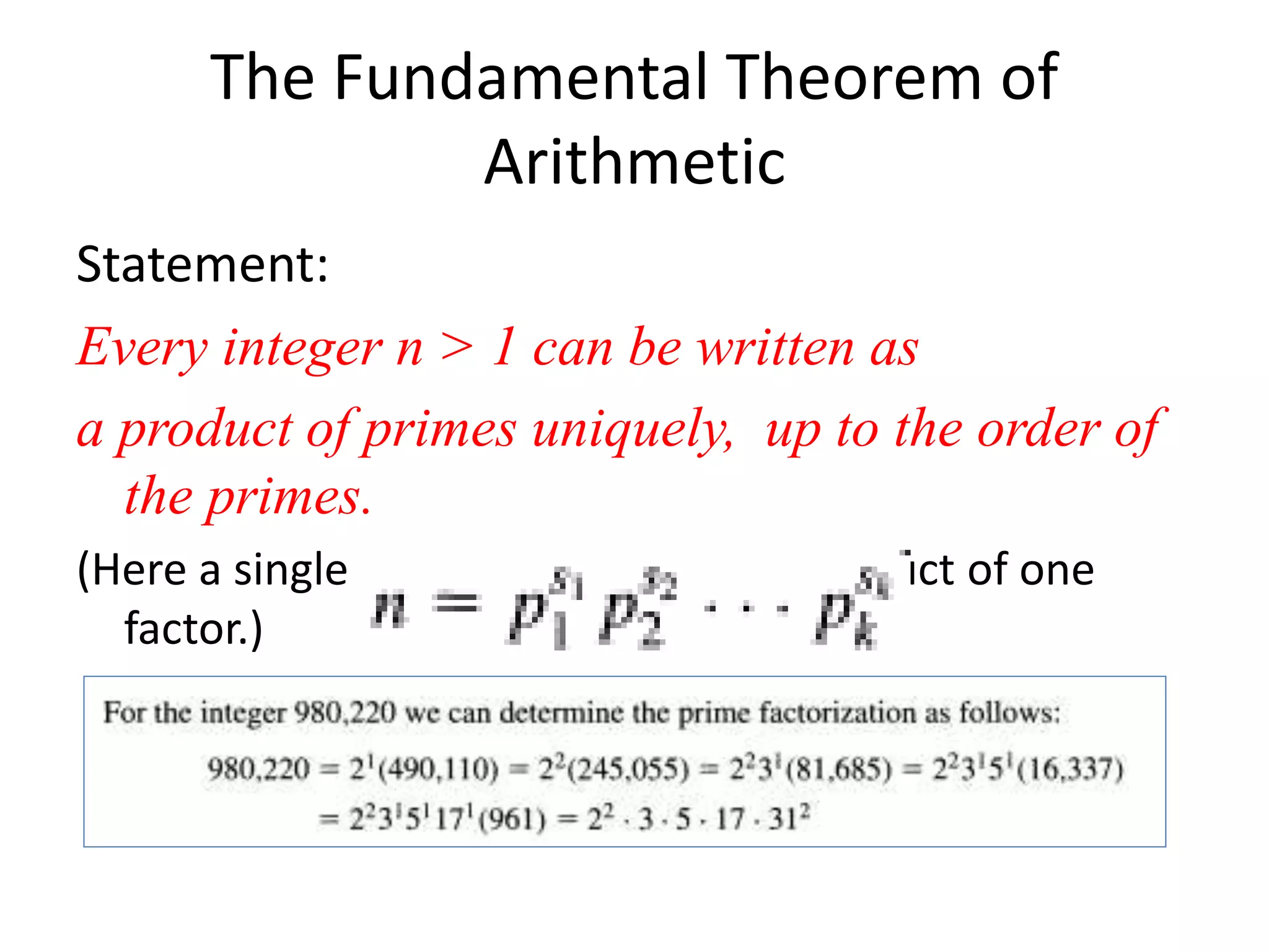 Presentation 2c number theory | PPT | Free Download