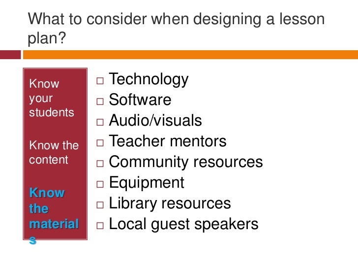 lesson plan powerpoint presentation