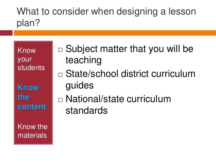 lesson plan powerpoint presentation