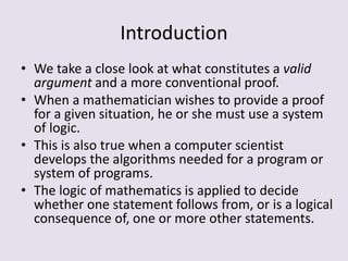 Presentation 3 fundamentals of logic | PPT