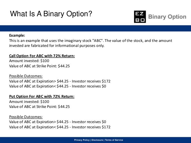 Binary option comparison