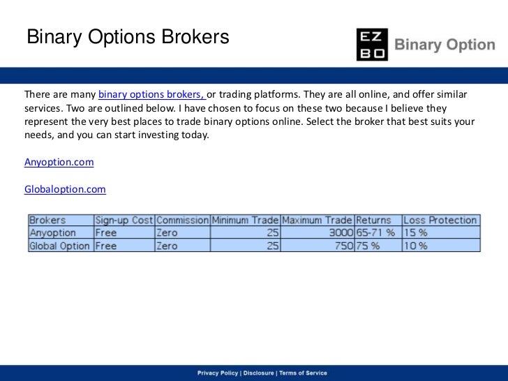 Binary option trading plan pdf