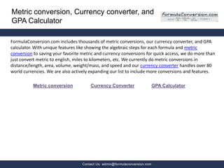 Metric 2024 conversion calculator