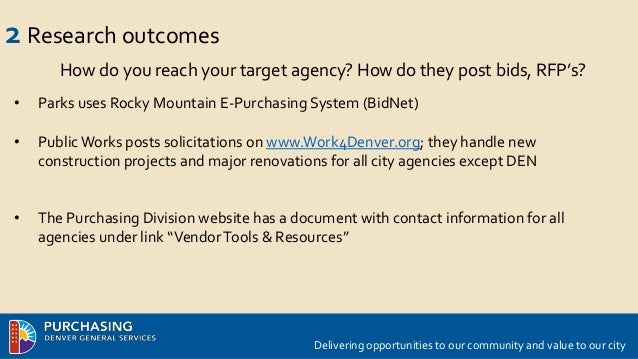 presentation 5 steps for doing business with the city and county of d city and county of denver public works