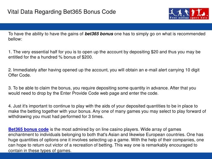Compare the bookmakers