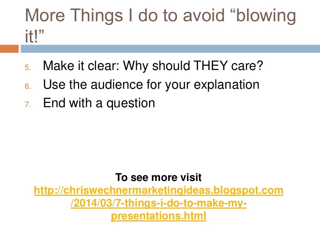 7 Things I Do To Make My Presentations Less Imperfect