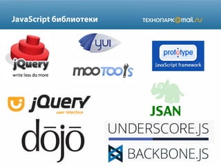 JavaScript библиотеки

 