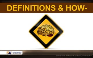 DEFINITIONS & HOW-TOs 
 